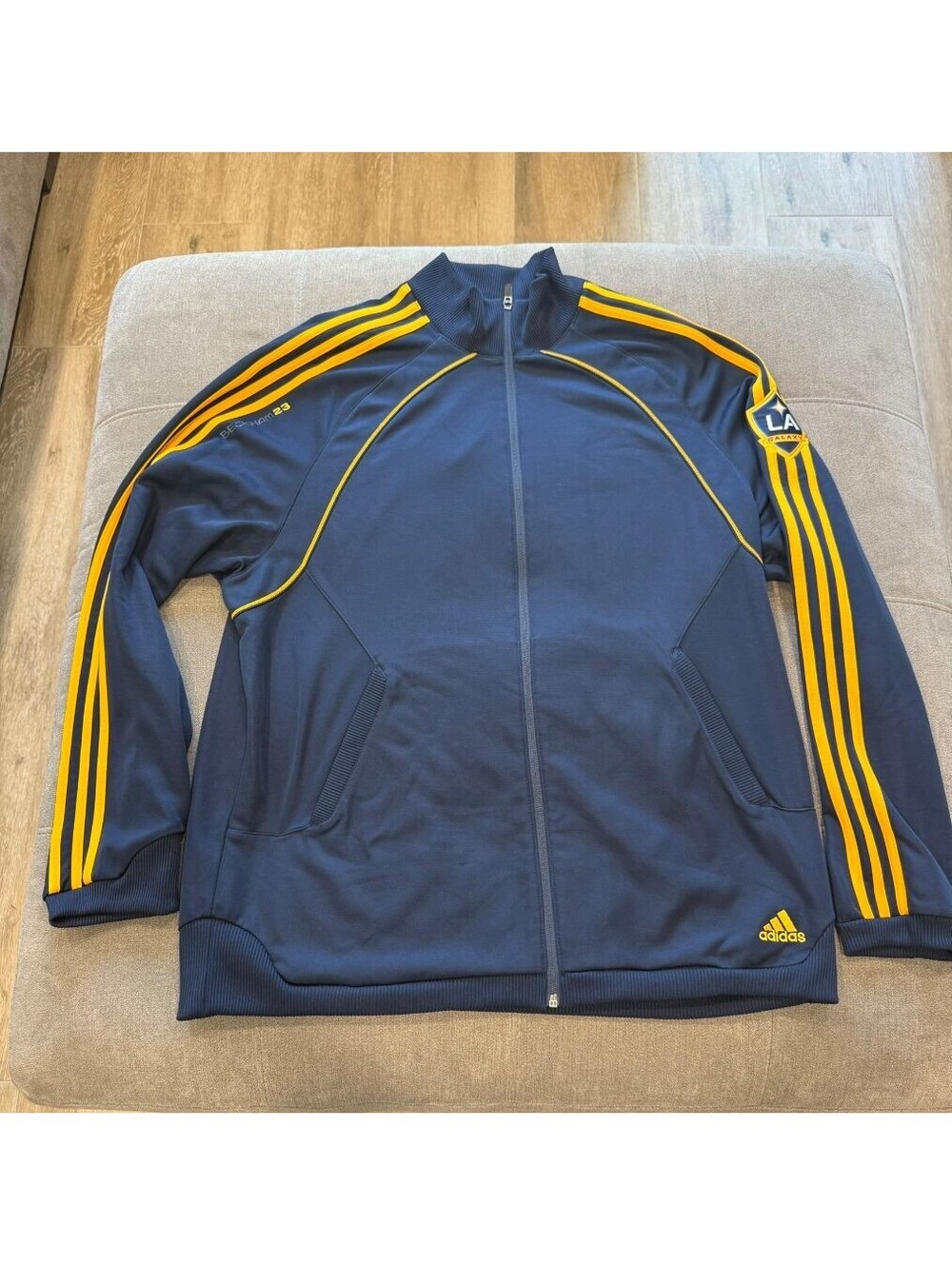 Adidas LA Galaxy Beckham 23 Track Jacket Navy Gold XL MLS